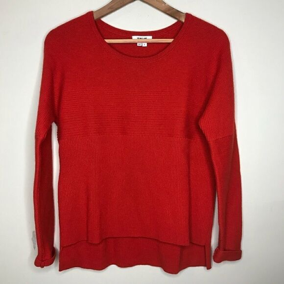 Helmut Lang Sz S Red Wool Knit Sweater - Picture 2 of 7